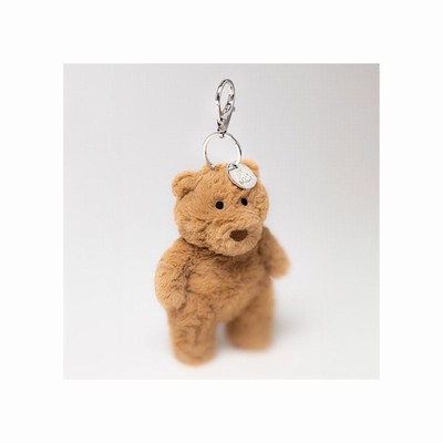 Jellycat Bartholomew Bear Bag Charm New Zealand | FCBHE4950